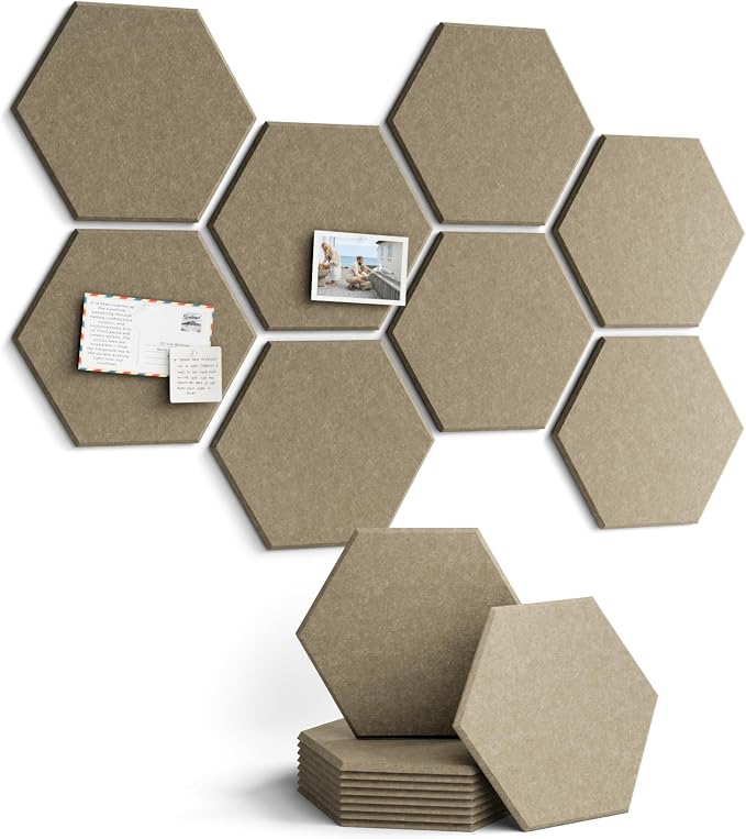 Fluxynara Hexagon Cork Board Alternative by FLUXYNARA