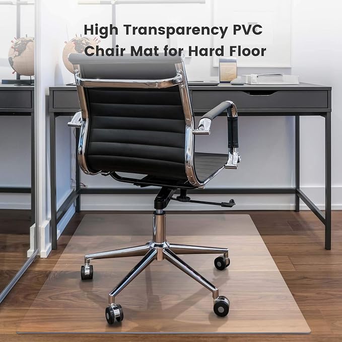 Yecaye Office Chair Mat for Hardwood Floor, PVC Heavy Duty Floor Protector for - Image 8