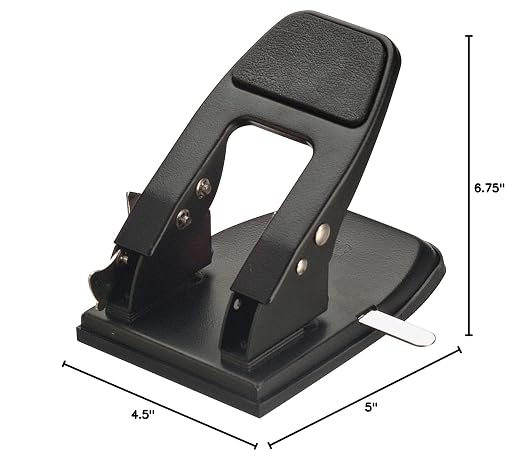 Officemate 2-Hole Padded Punch, Medium Duty, 50-Sheet Capacity, Ergonomic - Image 9