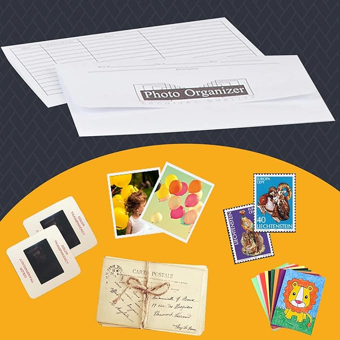 Lineco, Photo File Envelopes 4X6 Inch, | Archival Picture Organizer, Greeting - Image 7