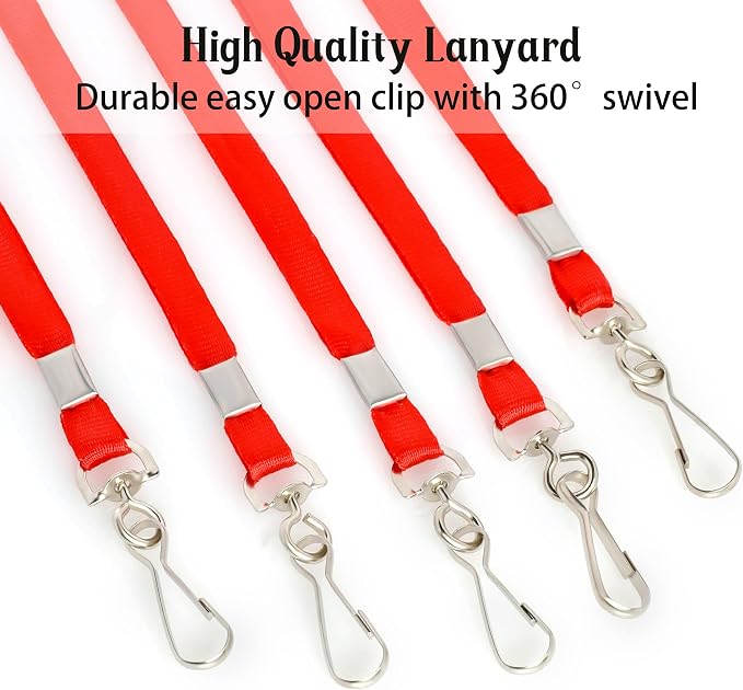 LOCONHA 50 Pack Red lanyards Lanyards - Image 3