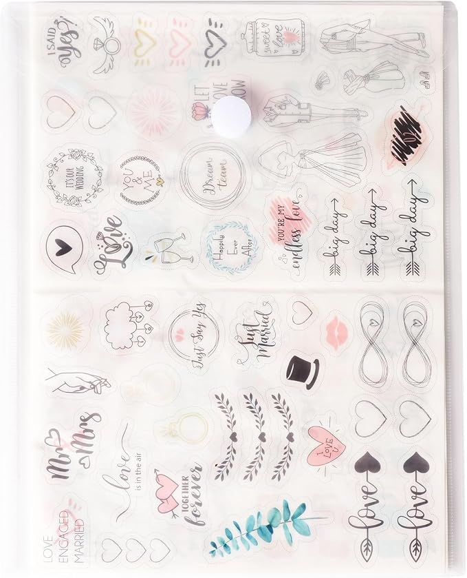 8.5 x 11 Vertical Clear Letter Sized Plastic Envelopes Document File Storage - Image 7