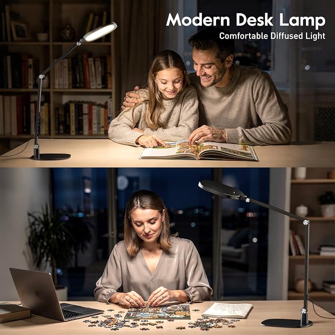 LitONES LED Desk Lamp for Home Office, Professional Eye-Caring Diffused Desk - Image 7