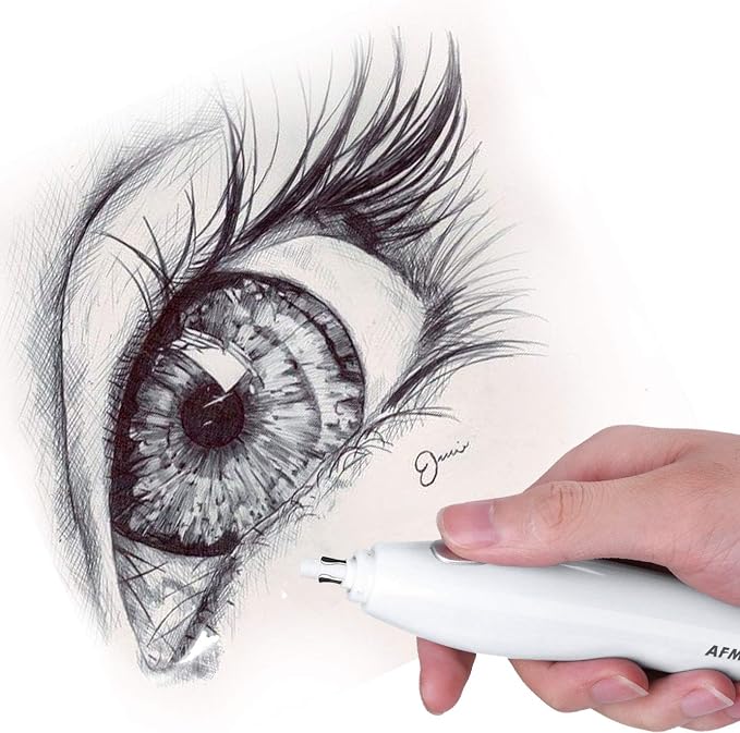 AFMAT Electric Eraser for Artists, 140 Eraser Refills, Rechargeable Electric - Image 6