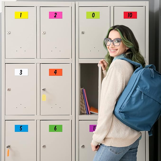 Mimorou 60 Pack 10 Colors Dry Erase Magnetic Labels 3x5 in, 2x4 in, 1x3 in - Image 6