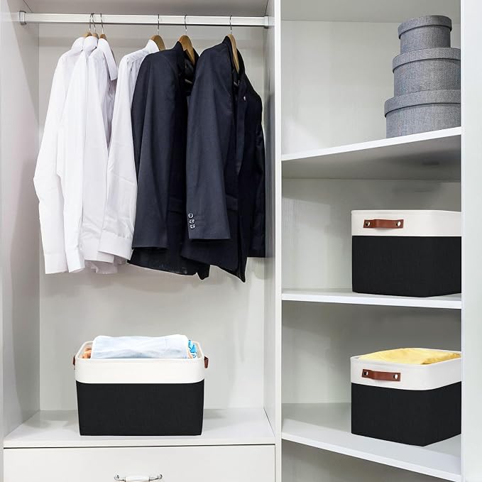 Bagnizer Storage Bins Large Fabric Storage Baskets - Image 2