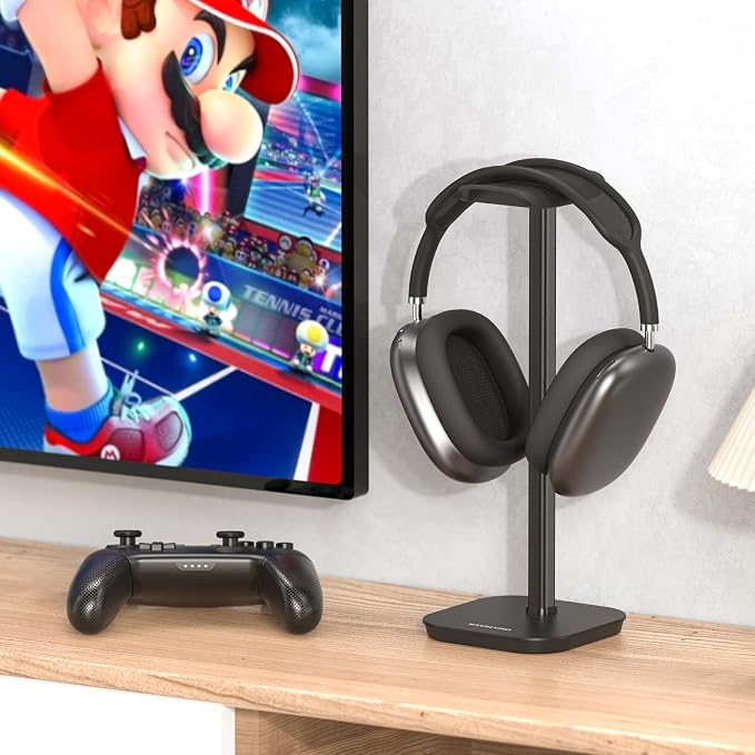 Headphone Stand, Desktop Headset Holder Heavy Base Desk Earphone Stand Aluminum - Image 8
