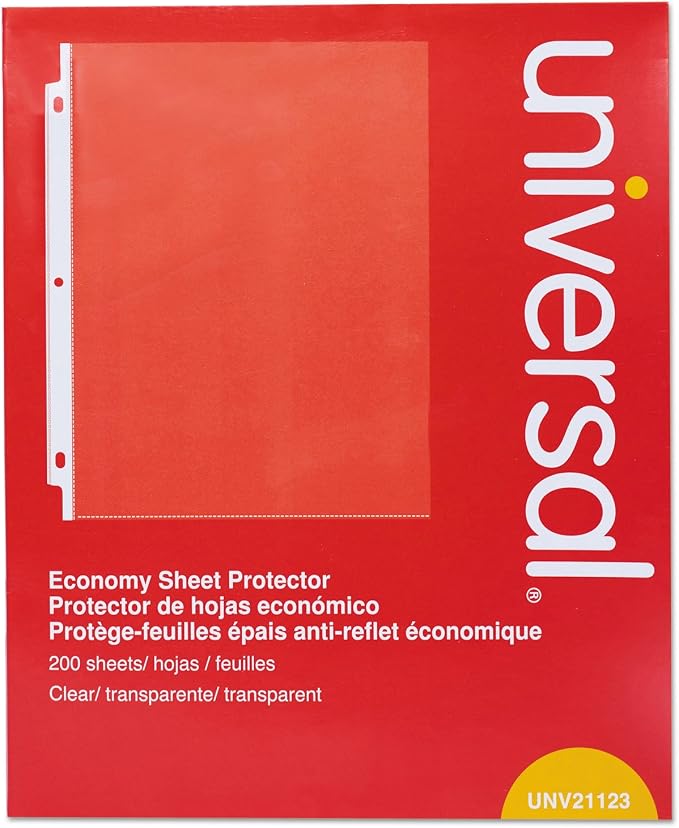 Standard Sheet Protector, 8.5 x 11 by Universal