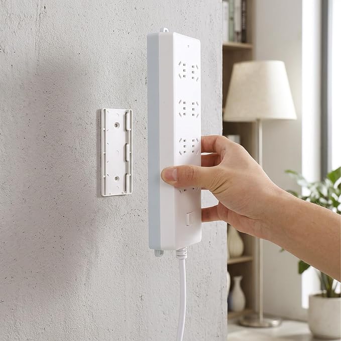 8 Pcs Power Strip Holder, Adhesive Punch-Free Socket Holder Self Adhesive - Image 5