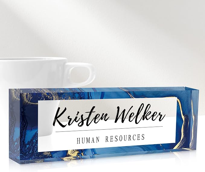Gowelly Office Desk Name Plate Personalized |Custom Name Plates by Gowelly