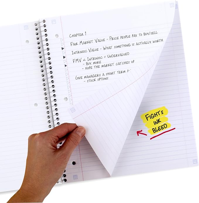 Five Star Spiral Notebook + Study App, 1 Subject, College Ruled, 8-1/2" x 11" - Image 4