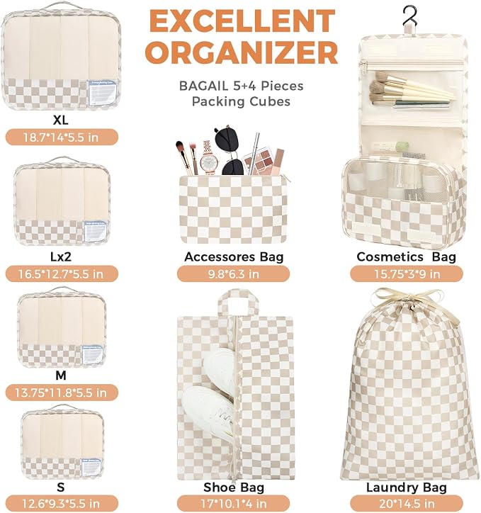 BAGAIL 9 Set Packing Cubes - Image 5