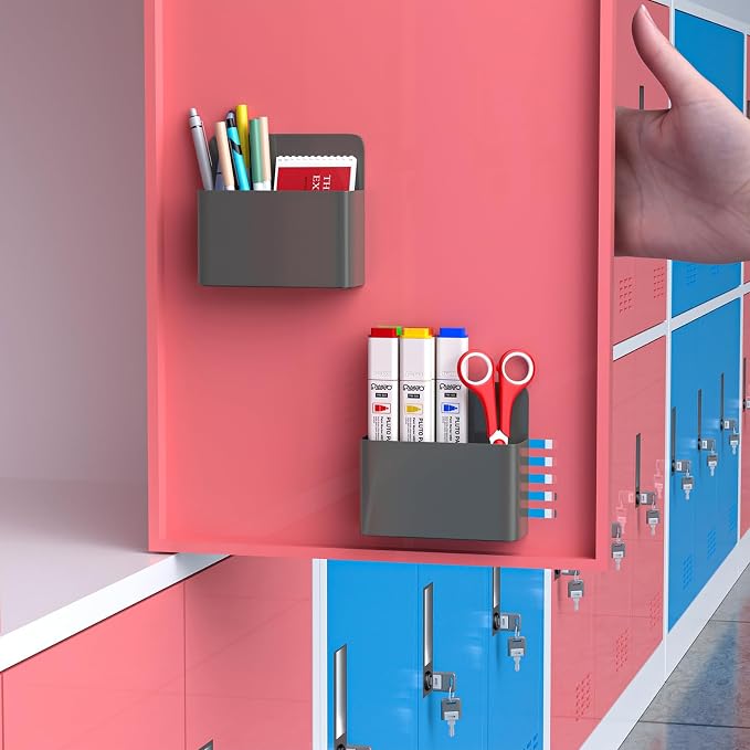 Mabrasse 2p Magnetic Dry Erase Marker Holder, Pen and Eraser Holder - Image 5