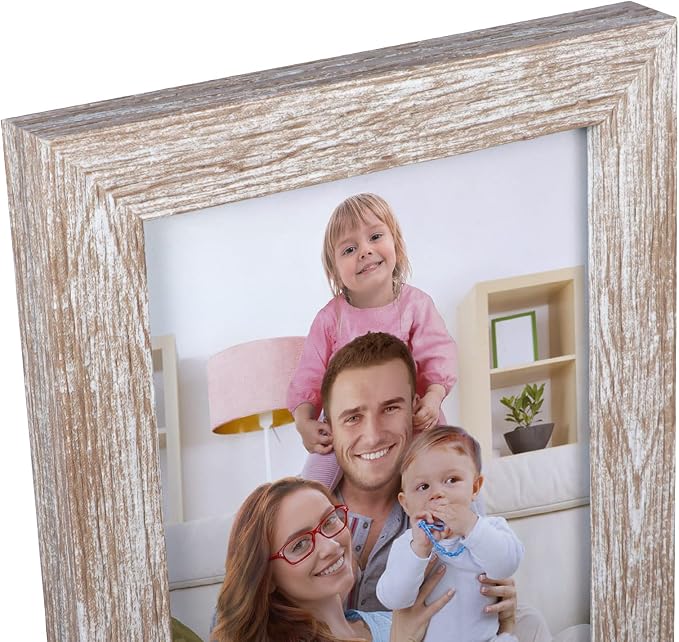 Giftgarden 4x6 Picture Frame Distressed Beige White Set of 12 - Image 6