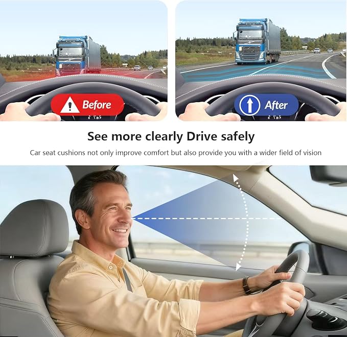 Car Seat Cushion for Long Driving, Office Chair Cushion | Truck Seat Cushion - Image 6