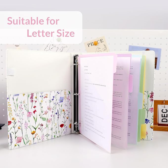 SKYDUE 1 Inch 3-Ring Binder - Image 6