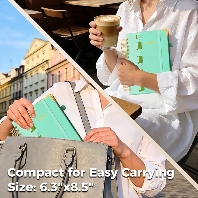 XYark A5 Hardcover Spiral Notebook, 6.3"x8.5" College Ruled Notebooks - Image 8