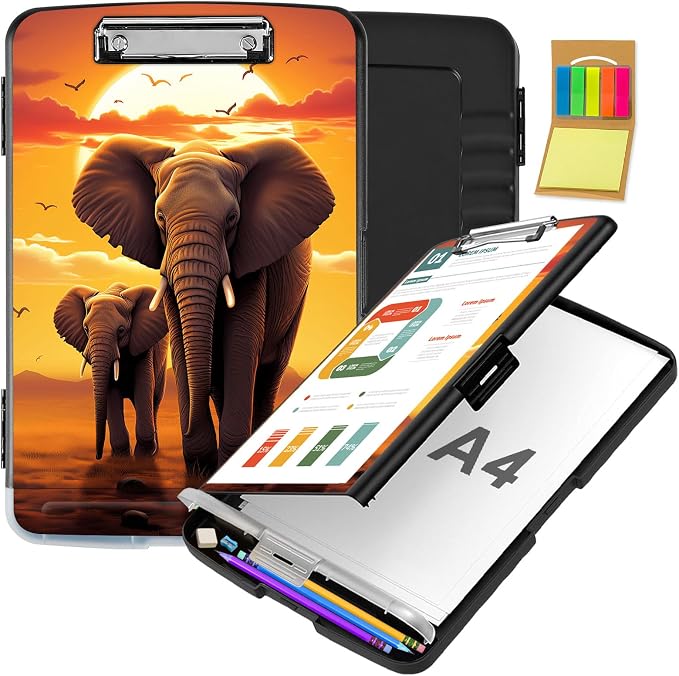 Clipboard with Storage, Office Supplies Nursing Clipboards Folder with Pen by CAPAUNVDA