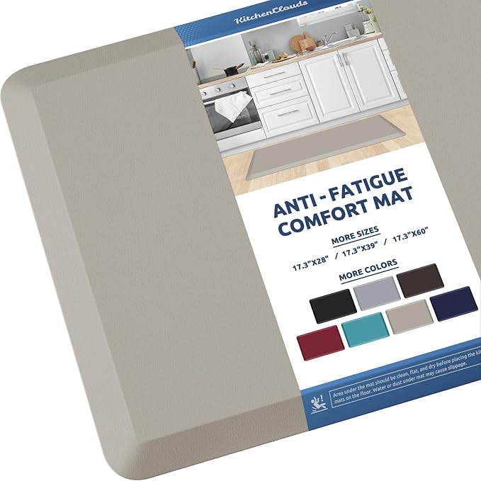 KitchenClouds Kitchen Mat Cushioned Anti Fatigue Kitchen Rug 17.3"x39" Water by KitchenClouds