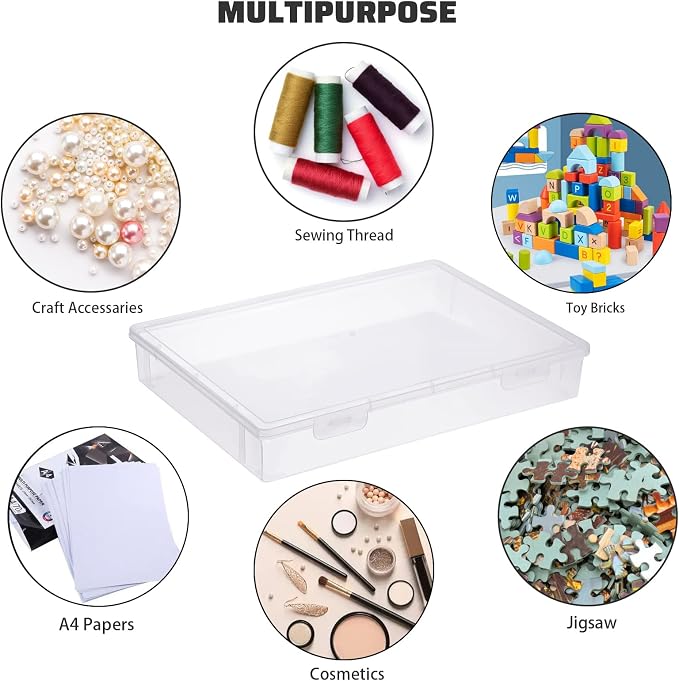 BTSKY Clear Plastic Storage Box - Image 7