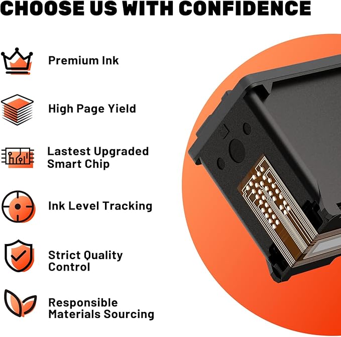 COCCINK 63XL Ink Cartridge for HP Officejet 3830 3833 4652 4655 5212 5222 5255 5258 Deskjet 3630 3632 2130 Envy 4511 4512 4520 Printer Remanufactured Inkjet for HP 63 XL Black and Color Combo Pack-DeskLoop Office