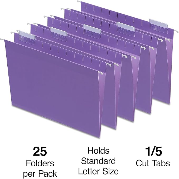 Staples Hanging File Folders, Letter Size, Durable Construction – 50/Carton - Image 4