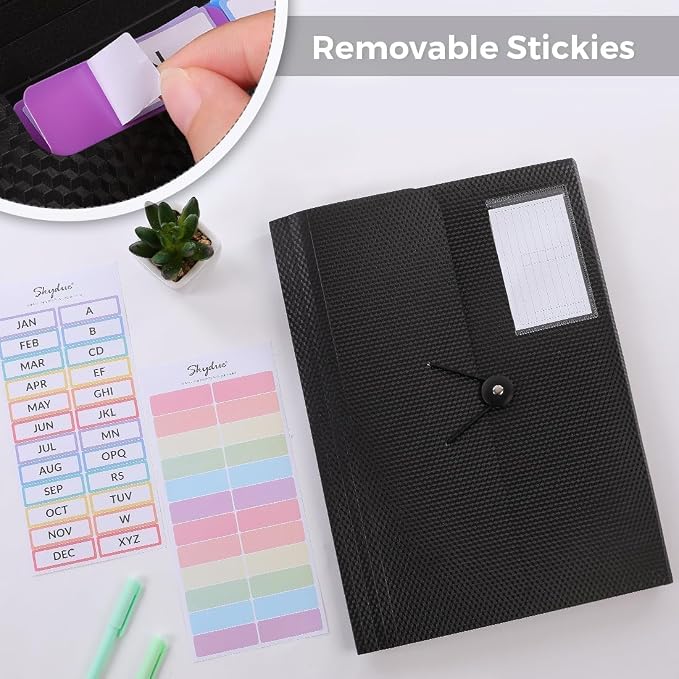SKYDUE Expanding File Folder, Accordion File Organizer - Image 4