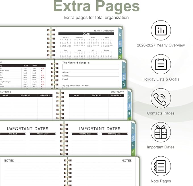 Planner 2026-2027, Academic Weekly and Monthly Calendar Planner, July 2026 - Image 5