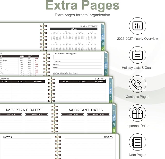 Planner 2026-2027, Weekly and Monthly Academic Year Calendar Planner, July 2026 - Image 5