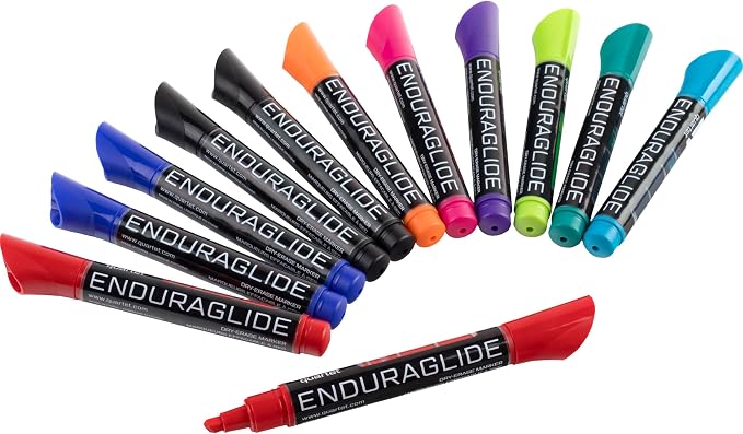 Quartet Dry Erase Markers, Chisel Tip, EnduraGlide, 12 Pack by Quartet
