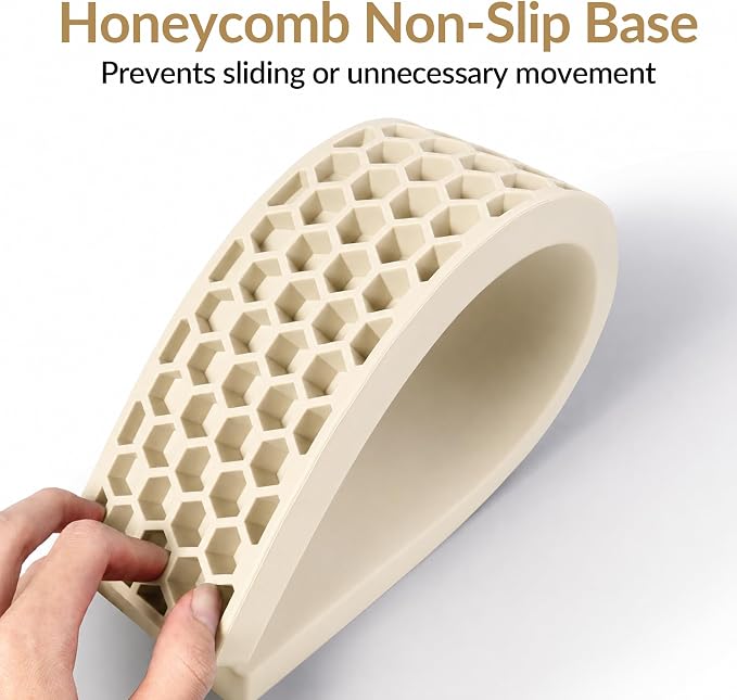 Keychron Retro Cream Silicone Wrist & Palm Rest, 17.6" Full Size - Image 5