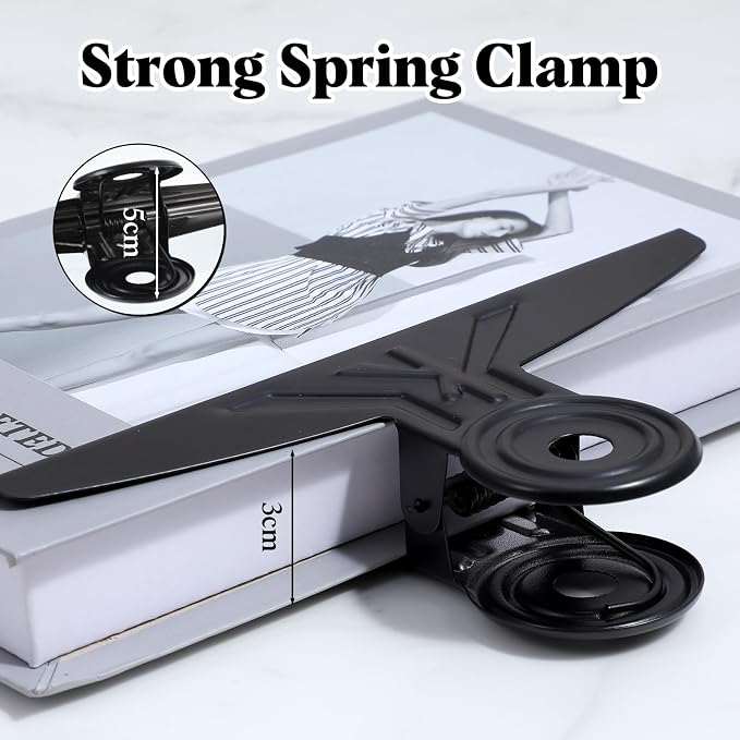 6 Pack Extra Large Bulldog Clips Extra Large Bulldog Clips 7.9 Inches Jumbo - Image 4