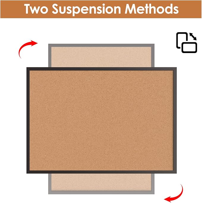 2-Pack Cork Board Bulletin Board 20“ x 30”, Office Board - Image 6