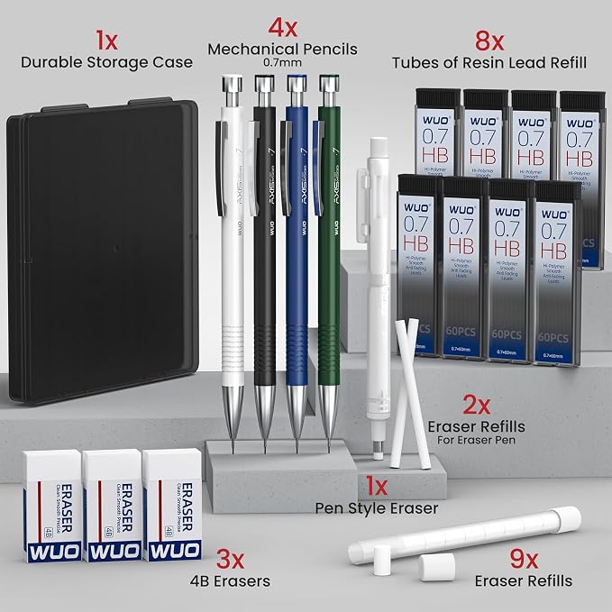 WUO 0.7mm Mechanical Pencil Set - Image 7