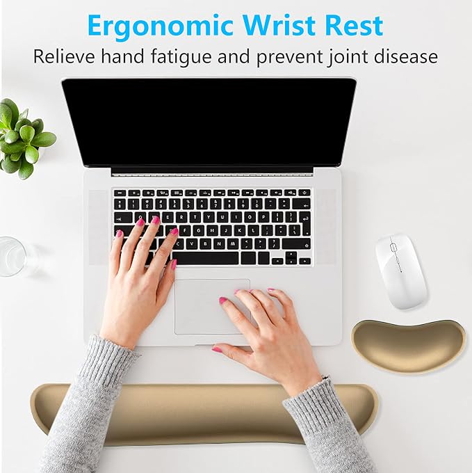 Dapesuom Enlarge Keyboard Wrist Rest, Memory Foam Wrist Cushion - Image 6