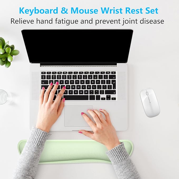 Dapesuom Enlarge Keyboard Wrist Rest, Memory Foam Keyboard Wrist Cushion - Image 7