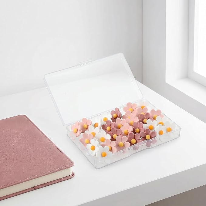 Cute Flower Push Pins, Decorative Bulletin Board Pins - Image 5