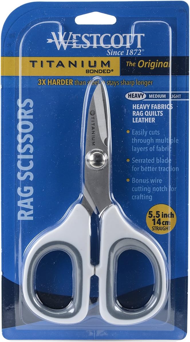 Westcott 5.5" Rag Snips, Quilting & Sewing Scissors by Westcott