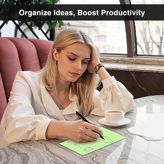 300 Count Blank Index Cards 3x5 Inch Green Flash Cards Colored Cardstock - Image 3
