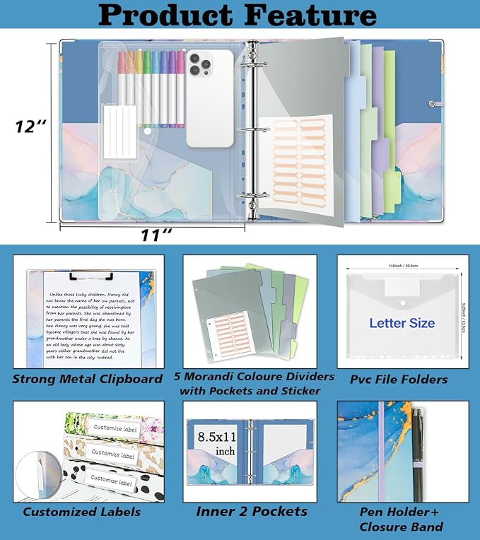 2 Inch 3 Ring Binder Organizer - Image 2