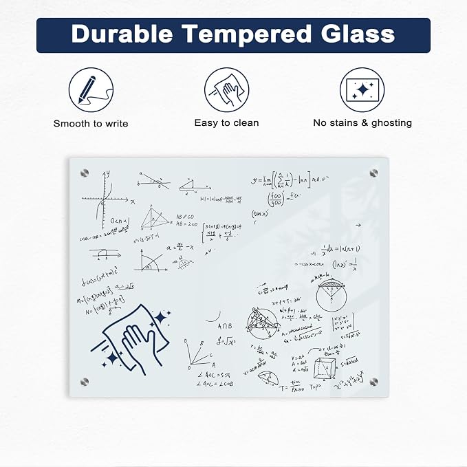 Magnetic Glass Whiteboard, Classroom - Image 2