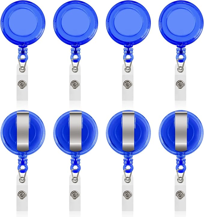 JANYUN 100 Pcs Badge Reels Retractable Badges Holder by JANYUN