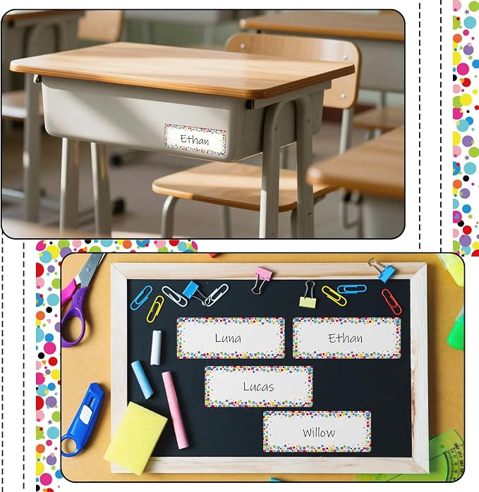 Eaasty 48 Pcs Dry Erase Magnetic Labels Reusable Magnetic Name Tag - Image 6