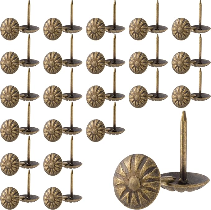 100pcs Metal Thumb Tacks, Heavy Duty Round Head Push Pins, Upholstery Tacks by Unknown