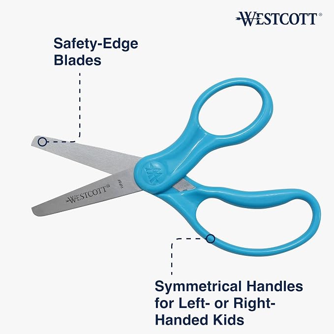 Westcott 15968 Right- and Left-Handed Scissors, Classic Kids' Scissors - Image 2
