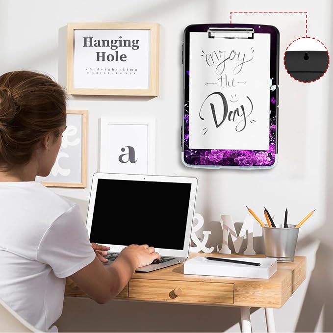 Clipboard with Storage, Heavy Duty Plastic Nursing Clip Board Foldable - Image 7