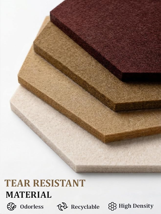 8 Pack Hexagon Felt Bulletin Board Tiles - Image 5