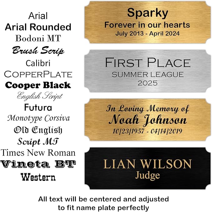 Personalized Engraved Name Plate 3" x 1" – Custom Metal Label - Image 6