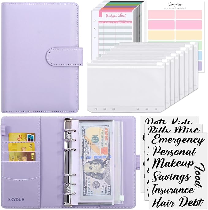 SKYDUE Budget Binder, Money Saving Binder by SKYDUE