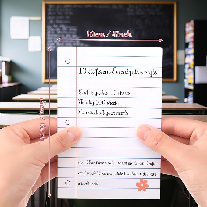 Spiareal 100 Pcs Blank Note Cards Blank Decorative Notecards Index Cards Bulk - Image 2